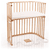 Babybay Lettino co-sleeping Boxspring, legno naturale laccato