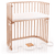 Babybay Lettino co-sleeping Boxspring, legno naturale non trattato