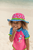 UV-Schutz Sonnenhut Blume pink