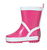 Gummistiefel uni rosa