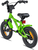 GREEN HAWK Kinderfahrrad 12" , Grün & Schwarz ab 3 Jahre  mit Stützräder