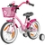 HUDORA Kinderfiets 12" pink 10542