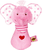 Mini Rammelaar Olifant, roze