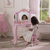 Prinsesse sminkebord med stol