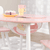 Set met Ronde Opbergtafel en Stoelen - Wit en Roze