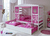 TICAA Letto casetta Horse rosa con letto estraibile