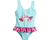 Playshoes Maillot de bain anti-UV enfant bleu flamant rose