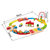 Circuit de train puzzle arc-en-ciel, bois E3826