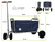 Chariot de transport à main enfant pliable LiFe bleu