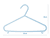 Cintre enfant plastique bleu lot de 8