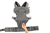 Porte-bébé dorsal ventral Flip Ergo 4en1, gris