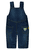 Girl salopette en jean bleu foncé