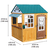 Maison cabane de jardin enfant Garden View, bois 403