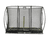 EXIT Trampolino da terra Silhouette, rettangolare 214x305 cm con rete di sicurezza - nero