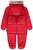 Girls Schneeoverall, rot mit Pünktchen