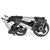 Kinderwagen Racer GTX met handrem elephant (624) frame zilver