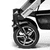 Kinderwagen Racer GTS Crushed grey (621) Gestellfarbe platin