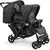 Cochecito gemelar DUO Jeans negro
