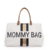 Mommy Bag Canvas Beige Stripes Black / Gold