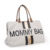 Mommy Bag Canvas Beige Stripes Black / Gold