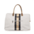 Mommy Bag Canvas Beige Stripes Black / Gold