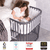 Beistellbett Boxspring XXL schiefergrau