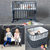 Beistellbett Boxspring XXL schiefergrau