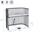 Beistellbett Boxspring XXL schiefergrau
