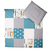 Baby Bettwäsche-Set Waldtiere Petrol 80 x 80 cm + 35 x 40 cm