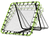 EXIT Tempo Multisport Rebounder 100x100cm, zielony/czarny