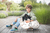 play&go  Mata do zabawy 2 w 1 World mapa black / white ⌀ 140 cm
