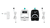 Babyfoon Premium Care wit/zwart