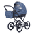 Kombikinderwagen Kreta 9-teiliges Set Blau mit Punkten