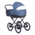 Kombikinderwagen Kreta 9-teiliges Set Blau mit Punkten