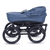 Kombikinderwagen Kreta 9-teiliges Set Blau mit Punkten