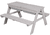 Set tavolo, panche e contenitore  Pic nic 4 Outdoor Deluxe grigio