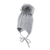 Girls Strickmütze silber melange
