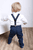 Costume de baptême enfant Jonas 4 pièces bleu foncé