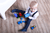 Costume de baptême enfant Jonas 4 pièces bleu foncé