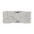 Stickat pannband silvermelange