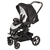 Kinderwagen Vip GTS bellybutton Frost Grey (544) Gestellfarbe schwarz
