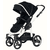 Kinderwagen Racer GTX Navy Dots (507) frame wit