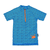 UV-zwemshirt met korte mouwen blauw