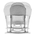 Lettino da viaggio 3 in 1 Lovi Grey