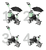 4 in 1 Dreirad Ceety Comfort, lichtgrau 2440