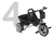 4 in 1 Dreirad Ceety Comfort, schwarz 2442