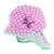 casquette à visière avec protection du cou rouge clair