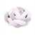 Nestchenschlange Zopfmuster weiß/beige/rosé 200 cm