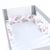Nestchenschlange Zopfmuster weiß/beige/rosé 200 cm