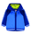 Veste de survêtement pour garçons avec capuche, bleu palace